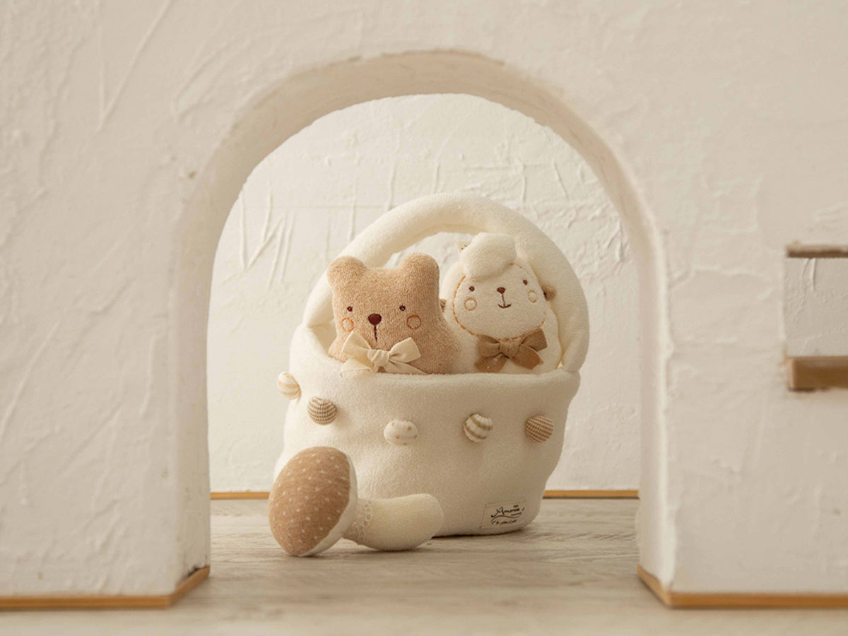 にぎにぎバスケット/（A：くま・ひつじ・きのこ）（B：うさぎ