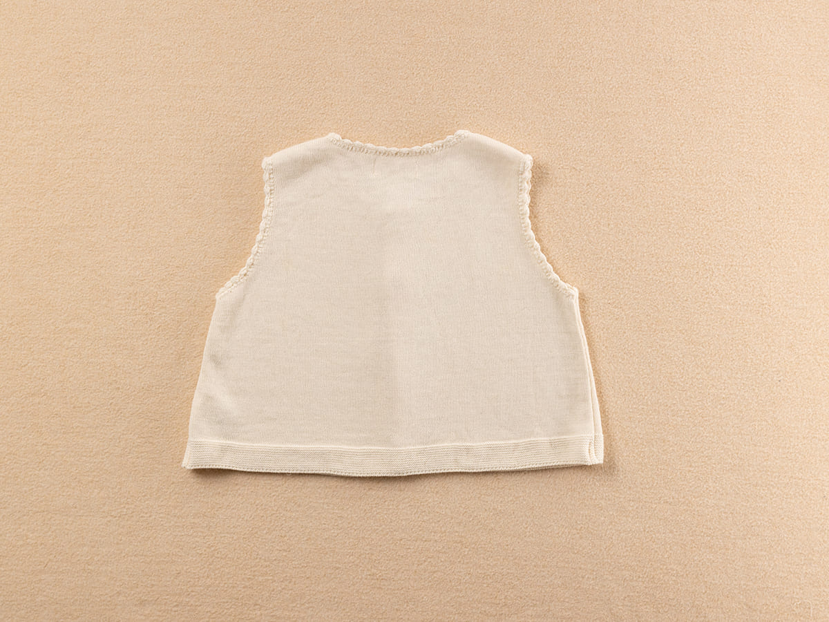 ニットベスト/ボタン・フラワー – My little tailor - Amorosa mamma