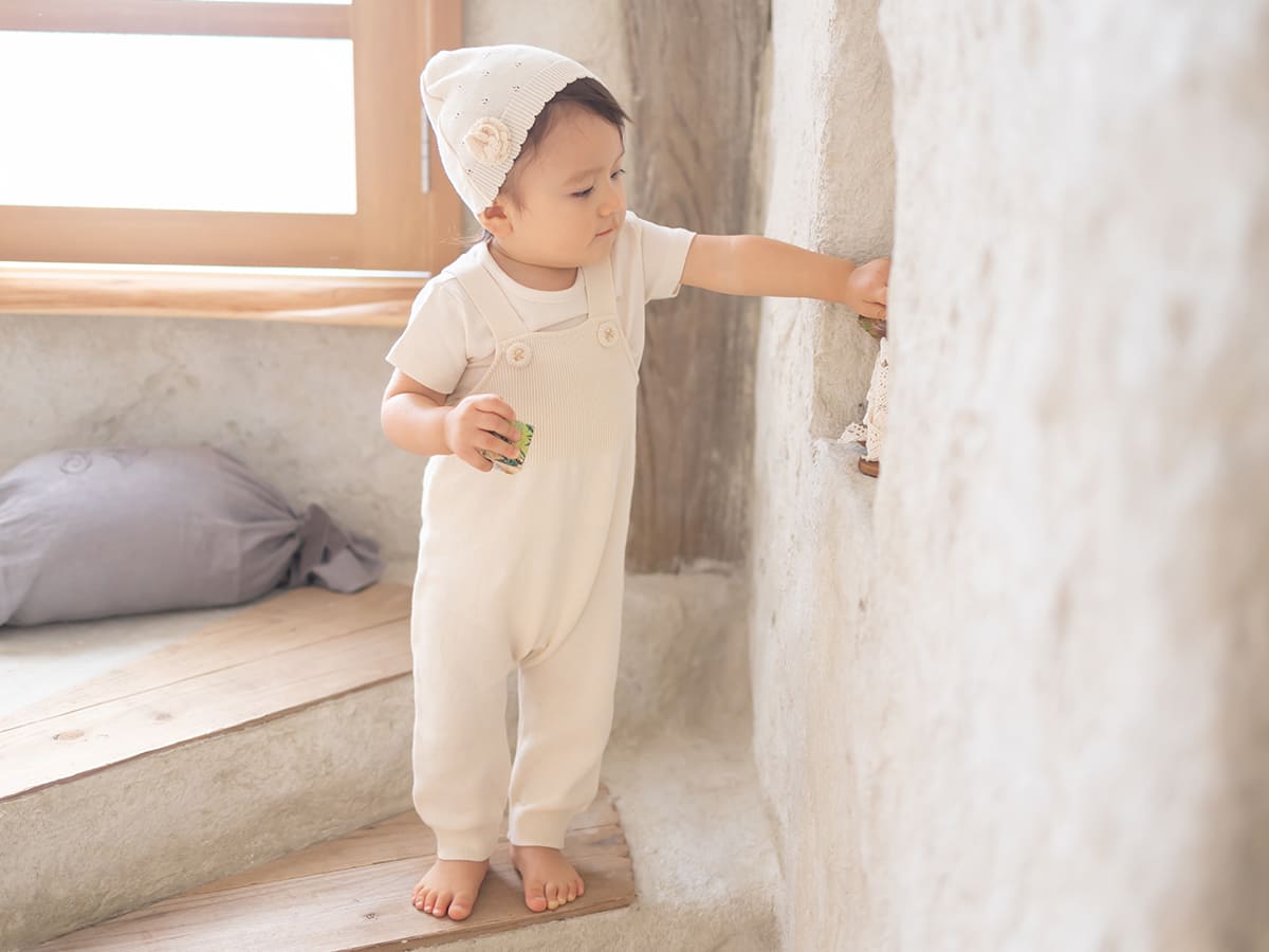 ニットサロペット/編みボタン – My little tailor - Amorosa mamma  