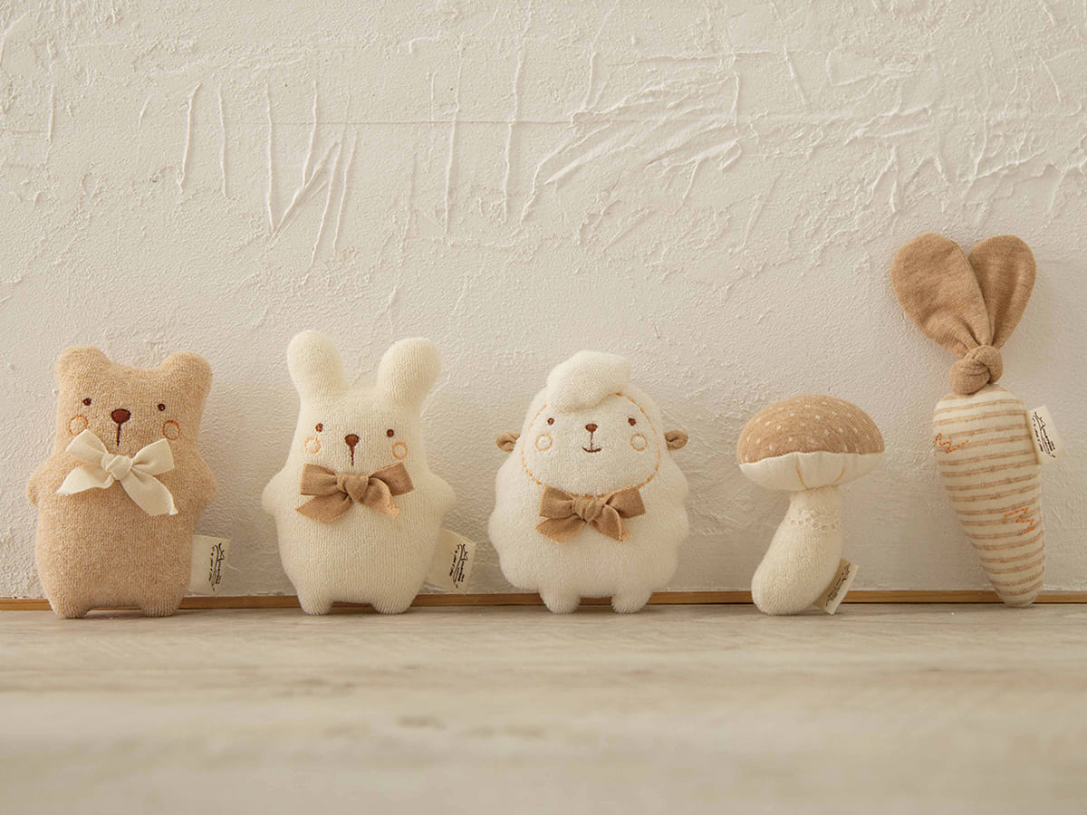 にぎにぎ/どうぶつ村 くま・うさぎ・ひつじ・きのこ・にんじん – My