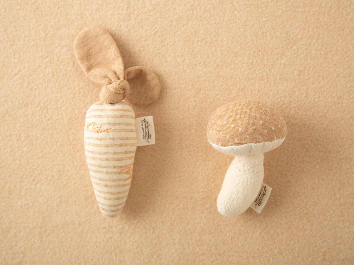 にぎにぎ/どうぶつ村 くま・うさぎ・ひつじ・きのこ・にんじん – My