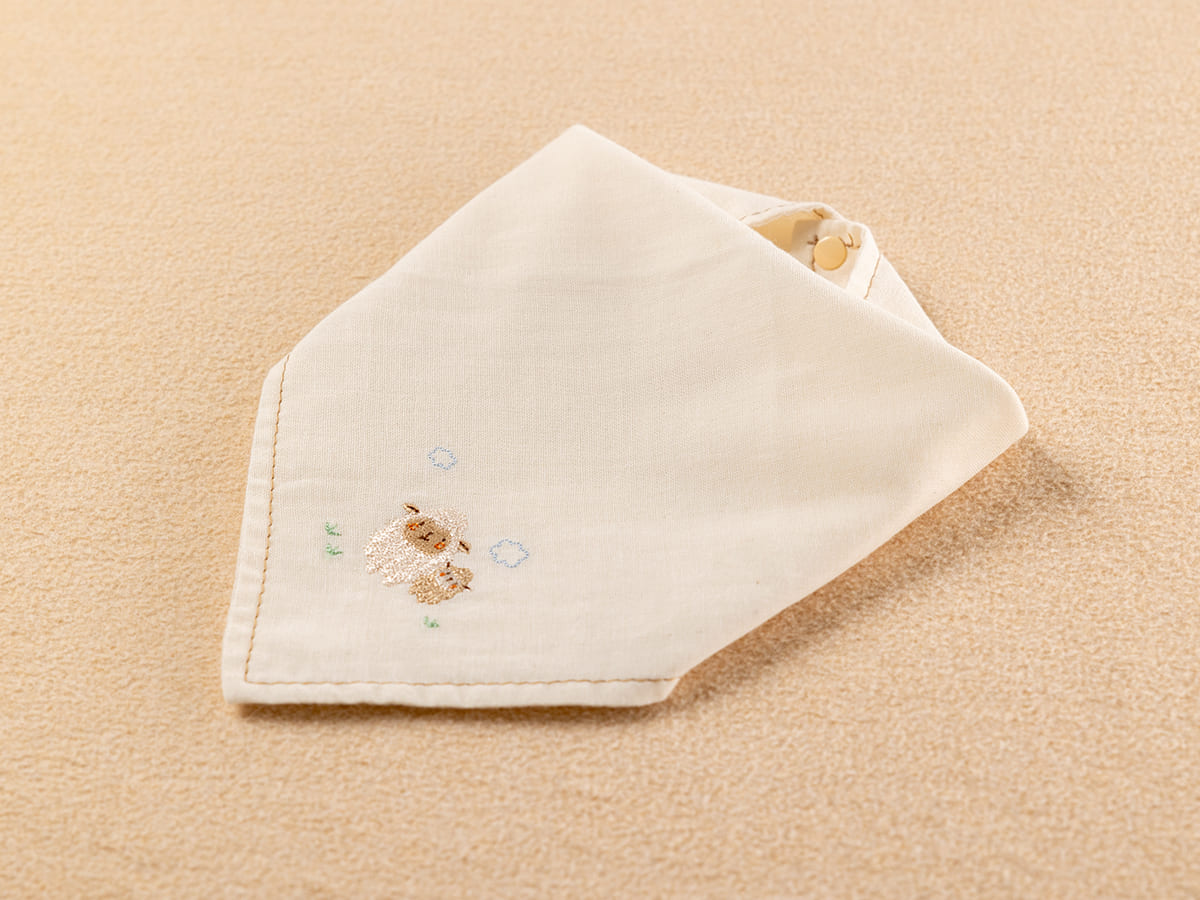 ガーゼハンカチスタイ/くま・うさぎ・ひつじ – My little tailor