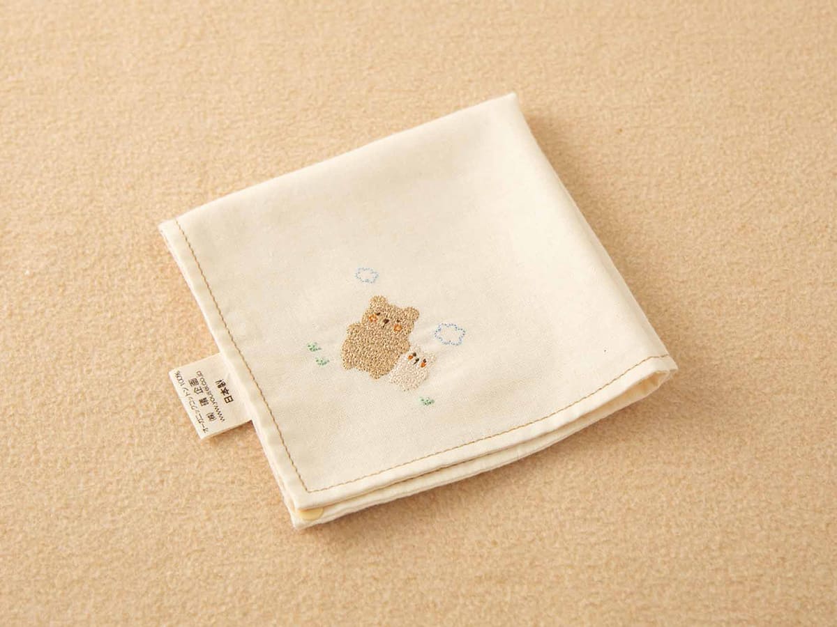 雅姫さんのグレとモリ　巾着とガーゼハンカチ 雅姫さんのグレとモリ 巾着とガーゼハンカチ