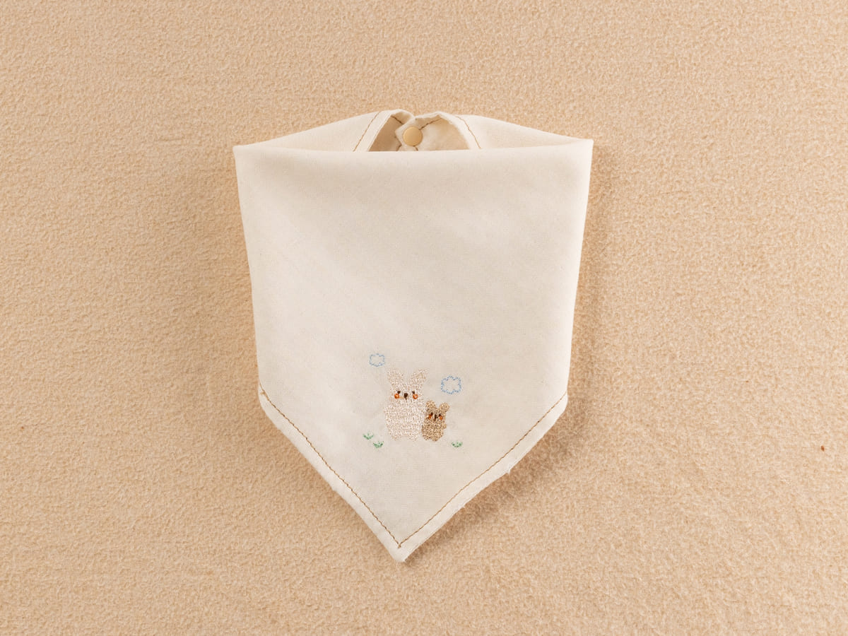 ガーゼハンカチスタイ/くま・うさぎ・ひつじ – My little tailor
