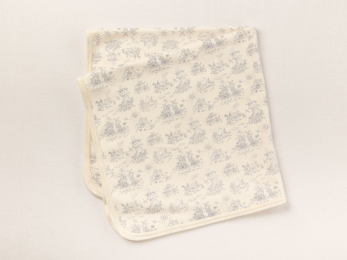 ブランケット / フレンチガーデン / ブルー・グレー – My little