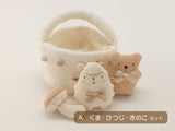 にぎにぎバスケット／くま・ひつじ・きのこ