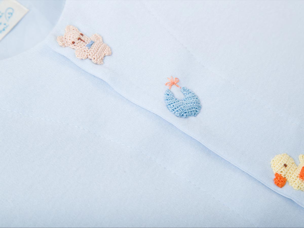 編みモチーフのカーディガン/クマ・ウサギ – My little tailor