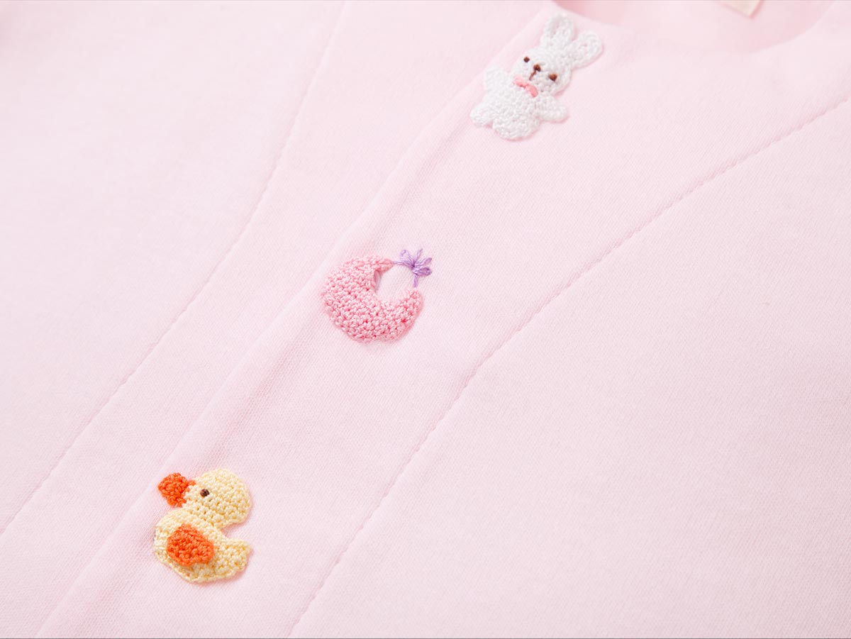 編みモチーフのカーディガン/クマ・ウサギ – My little tailor