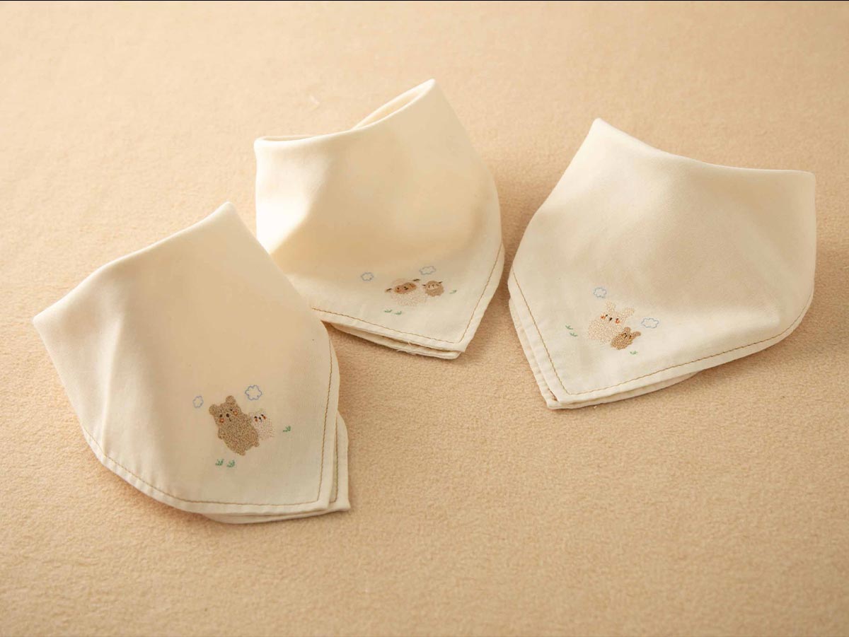 雅姫さんのグレとモリ　巾着とガーゼハンカチ 雅姫さんのグレとモリ 巾着とガーゼハンカチ