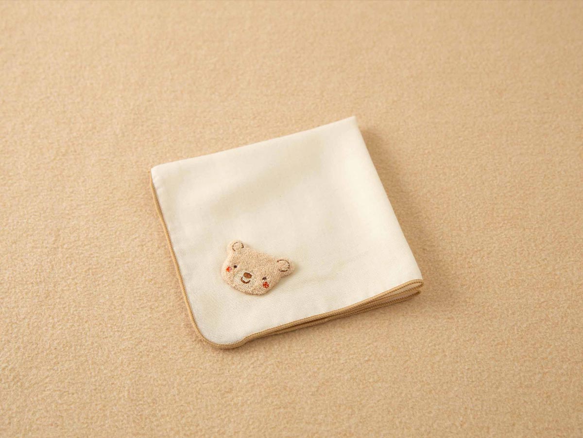 有料ラッピング付】くまのスタイ/ハンカチセット – My little tailor