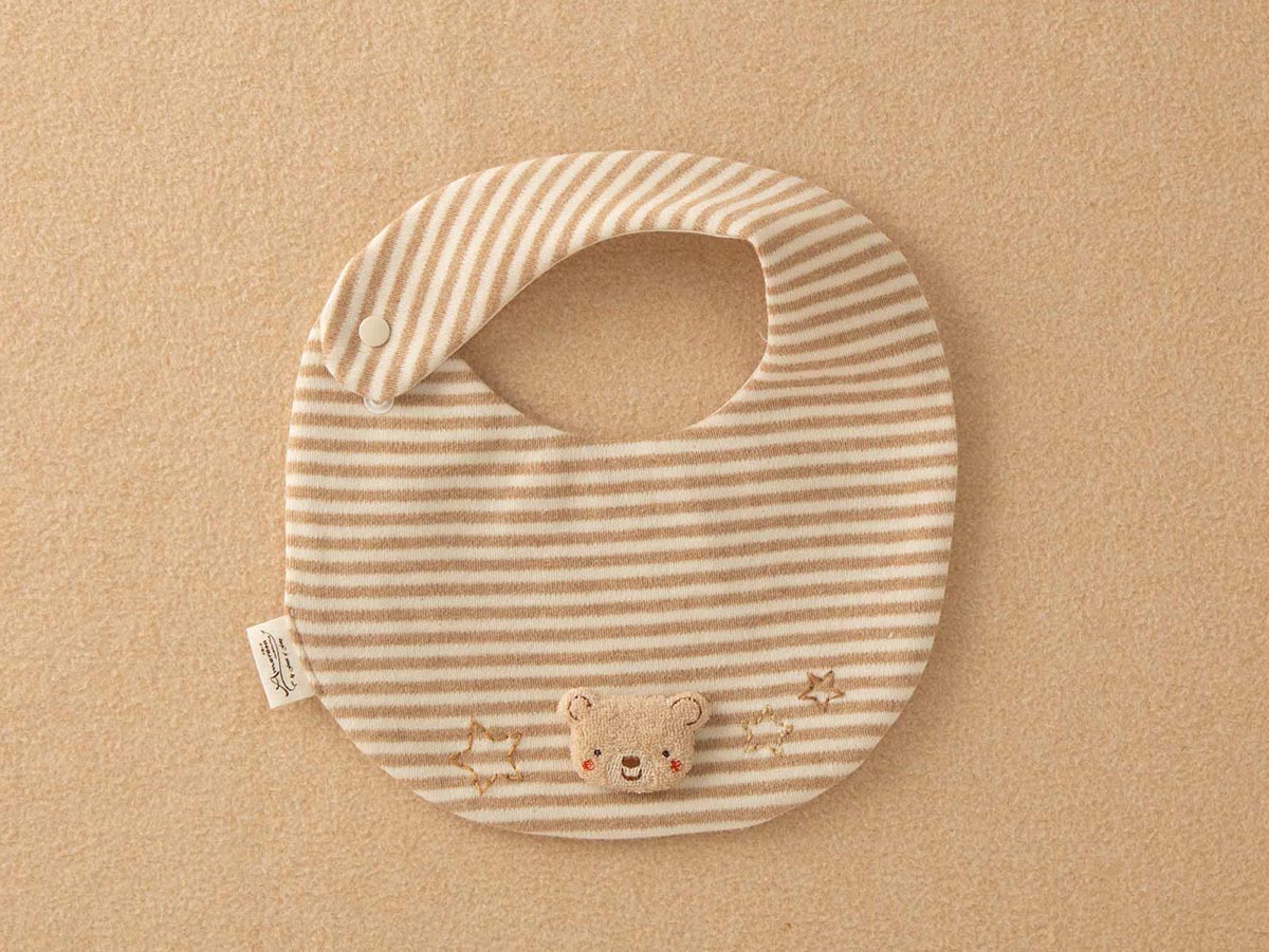 有料ラッピング付】くまのスタイ/ハンカチセット – My little tailor