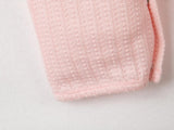【有料ラッピング付】レーシーニットの兼用ドレスとフード/ピンク